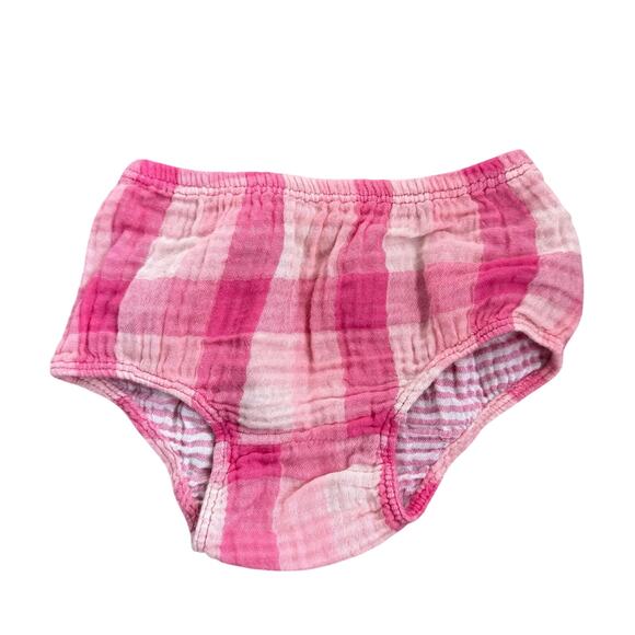 Tucker + Tate Pink Plaid Ruffle Top & Bloomer Set | 6M - Picture 4 of 7